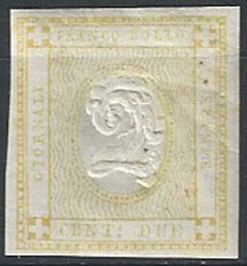 1862 Italia VE II 2c. stampati doppia cifra MNH Sassone n. 10e