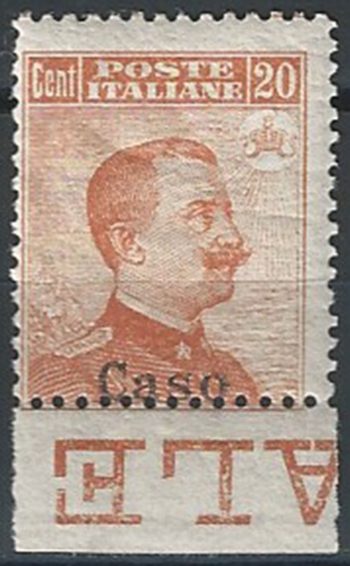 1917 Egeo Caso 20c. arancio mc MNH Sassone n. 9