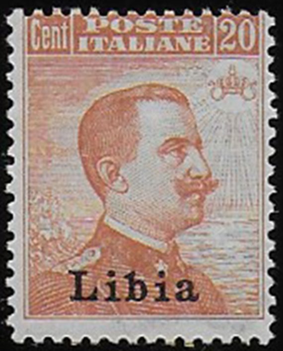 1918 Libia VE III 20c. arancio MNH Sassone n. 20