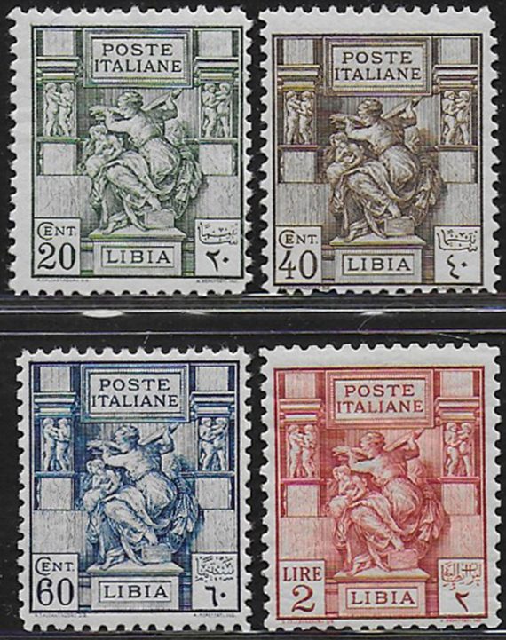 1926-29 Libia Sibilla d. 11 4v. MNH Sassone n. 54/57