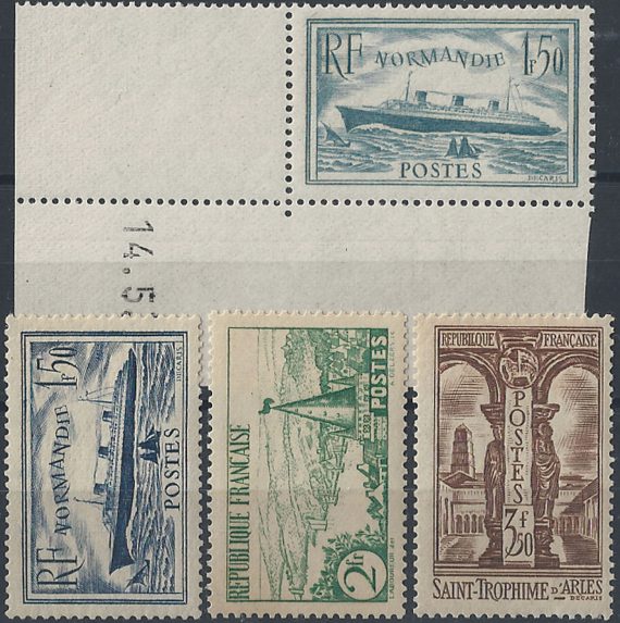 1935 Francia soggetti vari MNH 4v. Unif. n. 299/302