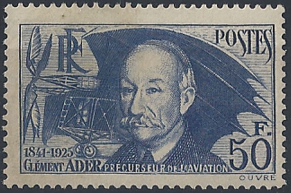 1938 Francia Clément Ader MNH 1v. Unif. n. 398
