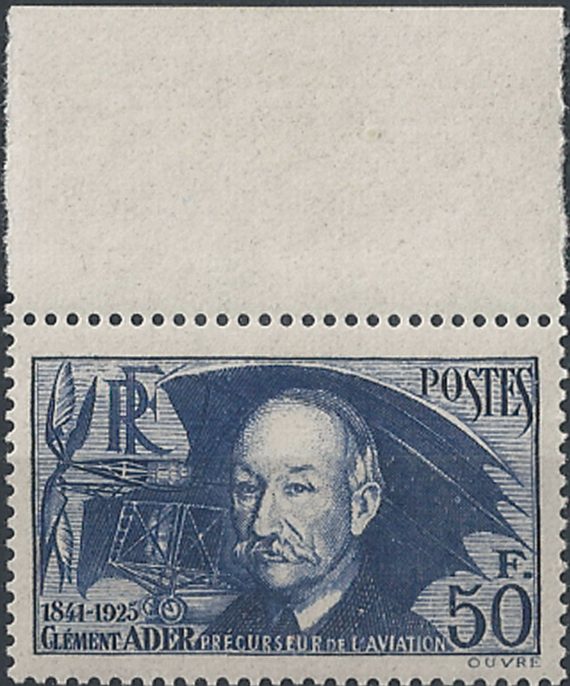 1938 Francia Clément Ader MNH 1v. Unif. n. 398a