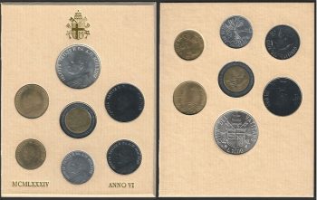 1984 Vaticano serie divisionale 7 monete FDC