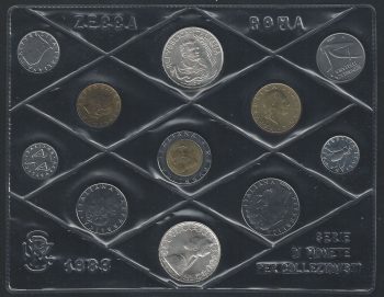 1989 Italia serie divisionale Zecca 11 monete FDC