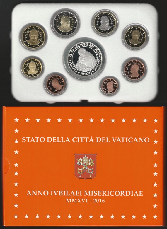 2016 Vaticano divisionale 9 monete FS