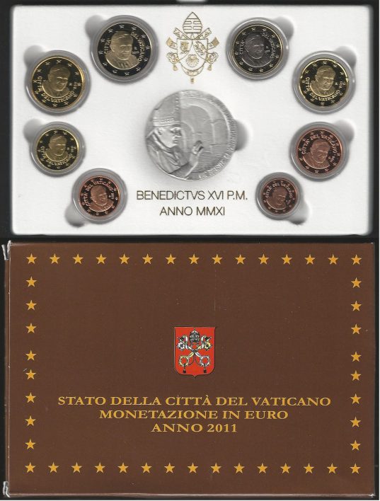 2011 Vaticano divisionale 8 monete FS