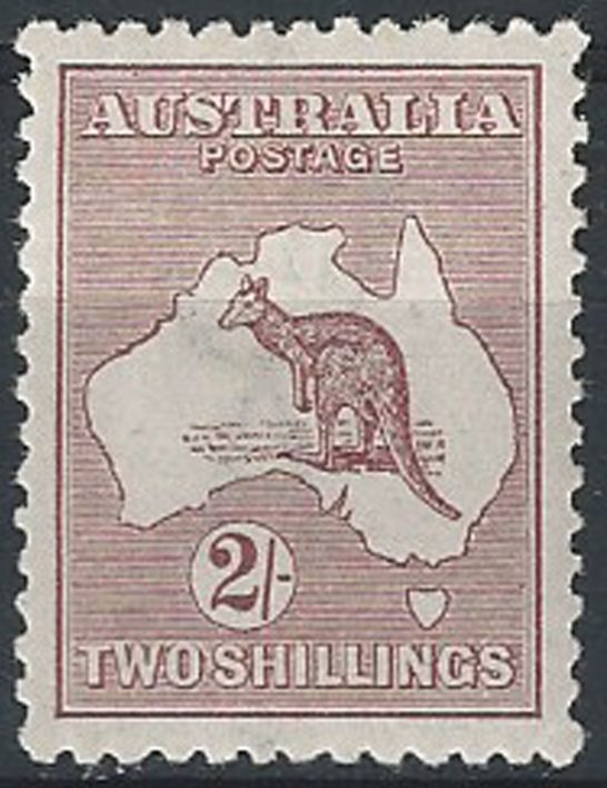 1916 Australia Kamgaroo 2s. bruno MNH SG n. 41