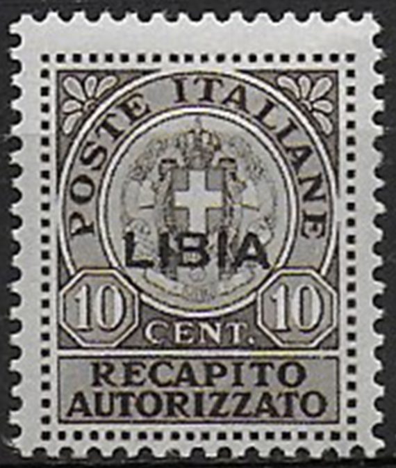 1942 Libia RA 10c. brown MNH Sassone n. 4