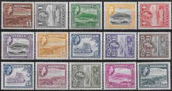 1953-62 Antigua Elisabetta II 15v. MNH SG n. 120a/34