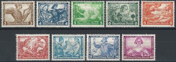 1933 Germania Reich Wagner 9v. MNH Unificato n. 470/78
