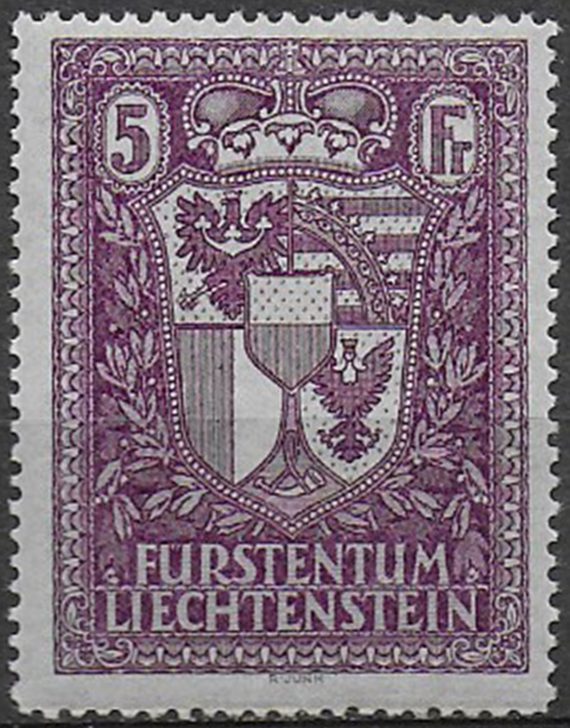 1935 Liechtenstein Stemma MNH Unificato n. 128