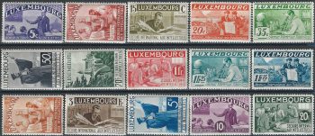 1935 Lussemburgo soccorso 15v.MNH Unif. 259/73