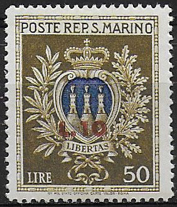 1946 San Marino Pro Opere Assistenza 1v MNH Sass n. 297