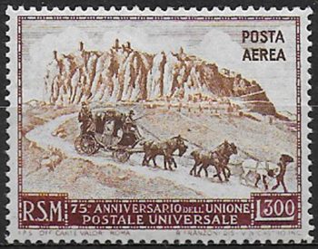 1951 San Marino UPU L. 300 MNH Sass A n. 95