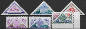 1952 San Marino RSM-Riccione airmail 6v. MNH Sassone n. 103/108