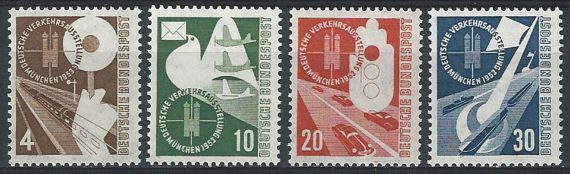 1953 Germania 4v. MNH Unif. 53/56