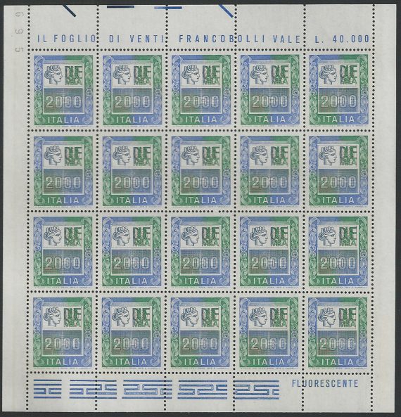 1979 Italia alti valori Siracusana L. 2.000 MS MNH Unif n.1439