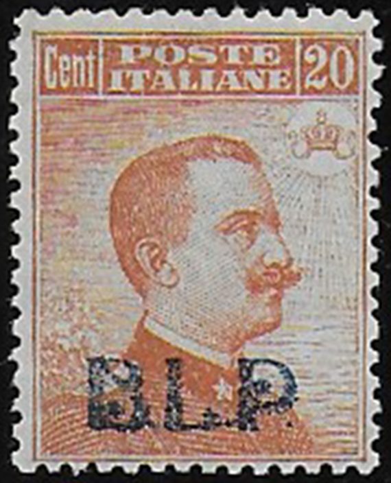 1921 Italia VE III 20c. arancio BLP bc MNH Sassone n. 2