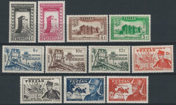 1949 Fezzan 11v. MNH Sass. n. 16/26