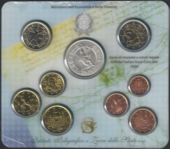 2006 Italia divisionale 9 monete FDC