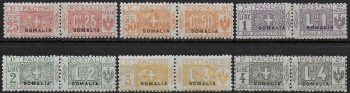 1923 Somalia Parcel Post 6v. MNH Sassone n. 15/20