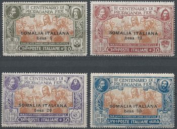 1923 Somalia Propaganda Fide 4v. MNH Sassone n. 45/48