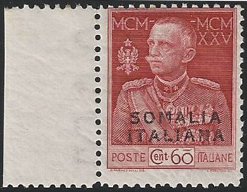 1925 Somalia Giubileo 60c. lettere MNH Sassone n. 67e