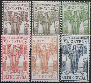 1926 Oltre Giuba Istituto Coloniale MNH Sassone n. 36/41