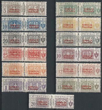 1926 Somalia Pacchi 13v. MNH  Sassone n. 30/42