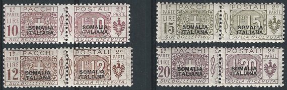 1926 Somalia Pacchi 4v. MNH Sassone n. 50/53
