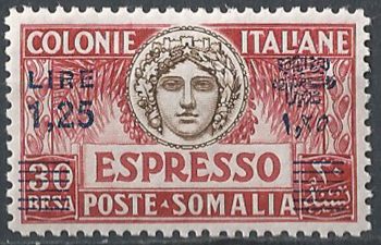 1927 Somalia Espresso L. 1,25 bc. MNH Sassone n. 7