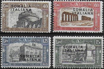 1927 Somalia Milizia I 4v. MNH Sassone n. 105/08