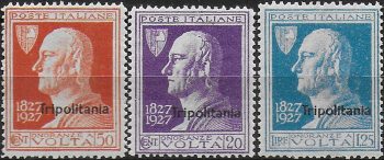 1927 Tripolitania Volta 3v. bc MNH Sassone n. 43/45