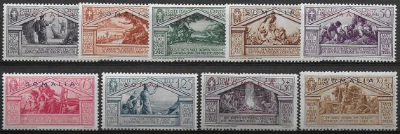 1930 Somalia Virgilio 9v. MNH Sassone n. 149/57
