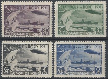 1931 Russia Spedizione al Polo Nord 4v. MNH Unif. A27/30