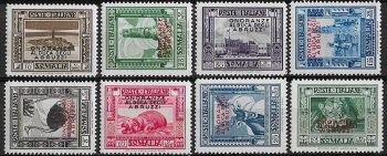 1934 Somalia Duca degli Abruzzi 8v. MNH Sass. n. 185/92