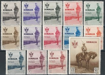1935 Somalia visita del Re 14v. MNH Sass. n. 199/212