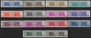 1946-51 Italia postal paecels 14v. bc MNH Sassone n. 66/78+80