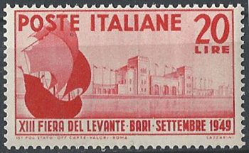 1949 Italia Fiera di Bari MNH Sassone n. 610