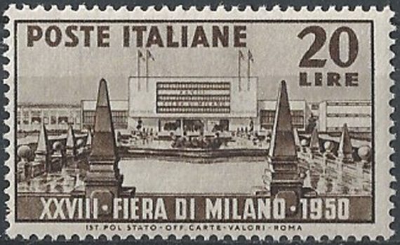 1950 Italia Fiera di Milano MNH Sassone n. 616