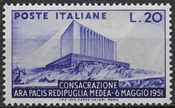 1951 Italia Ara Pacis MNH Sassone n. 656