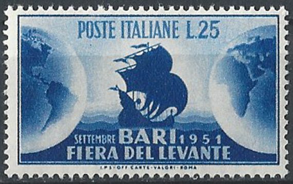 1951 Italia Fiera di Bari MNH Sassone n. 670