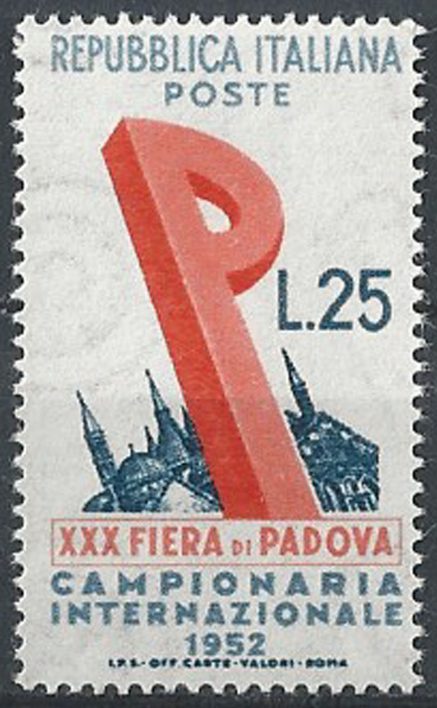1952 Italia Fiera di Padova MNH Sassone n. 693
