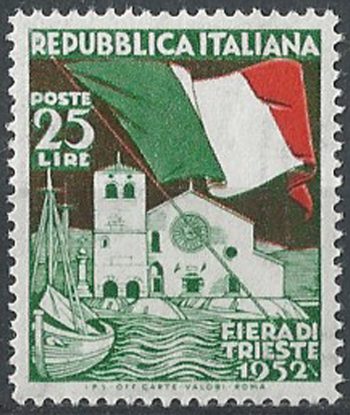 1952 Italia Fiera di Trieste MNH Sassone n. 694