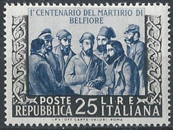 1952 Italia Martirio di Belfiore MNH Sassone n. 705