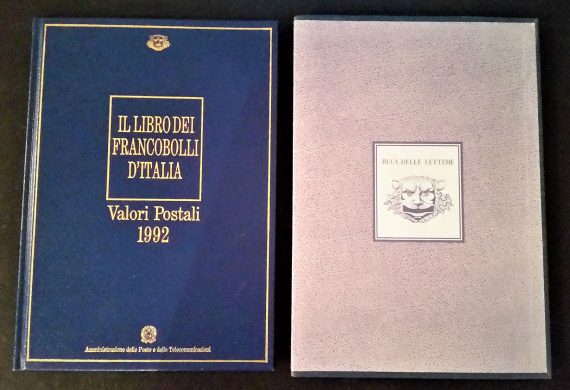 1992 Italia annata in Libro Poste Italiane