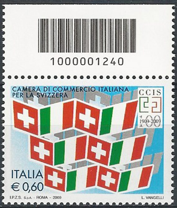 2009 Italia Camera commercio IT/CH codice a barre MNH Unificato 3134