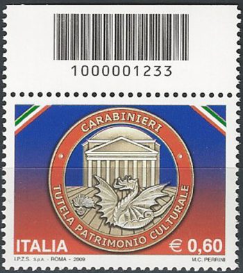 2009 Italia corpo dei Carabinieri codice a barre MNH Unif. 3135cb