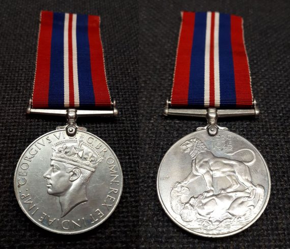 1939-45 Gran Bretagna Giorgio VI medaglia comm. II° G.M.